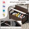 Patio Storage Bench with Cushion and 40 Gallon Under-seat Compartment